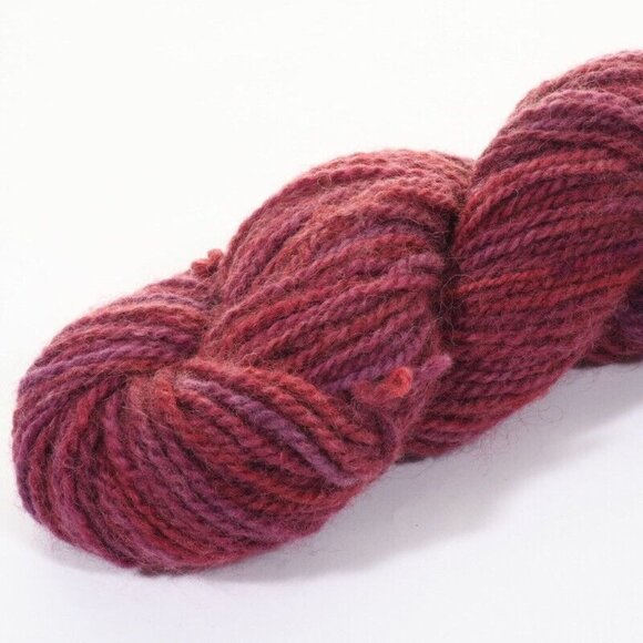 Hand Dyed Blue Face Leicester Wool Cool Water DK Yarn Plum Multi Colored 114 Yds - Picture 2 of 3